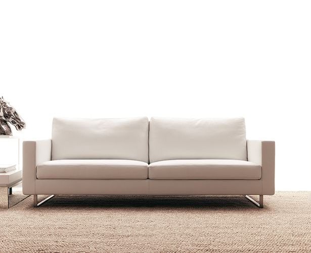 Two-seater sofa upholstered in leather or fabric plus Dynamic, Bosal