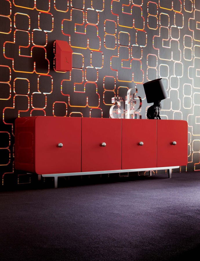 A chest of drawers with hinged doors, Alessia - Creazioni