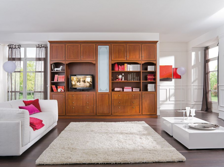 The Cabinet of natural wood Opera Soggiorni, Favero