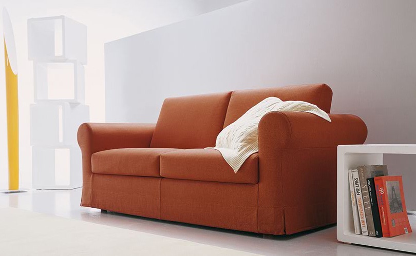 Sofa upholstered in leather or fabric Boboli, Bosan