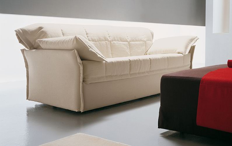 Sofa upholstered in leather or fabric Slalom, Bosan