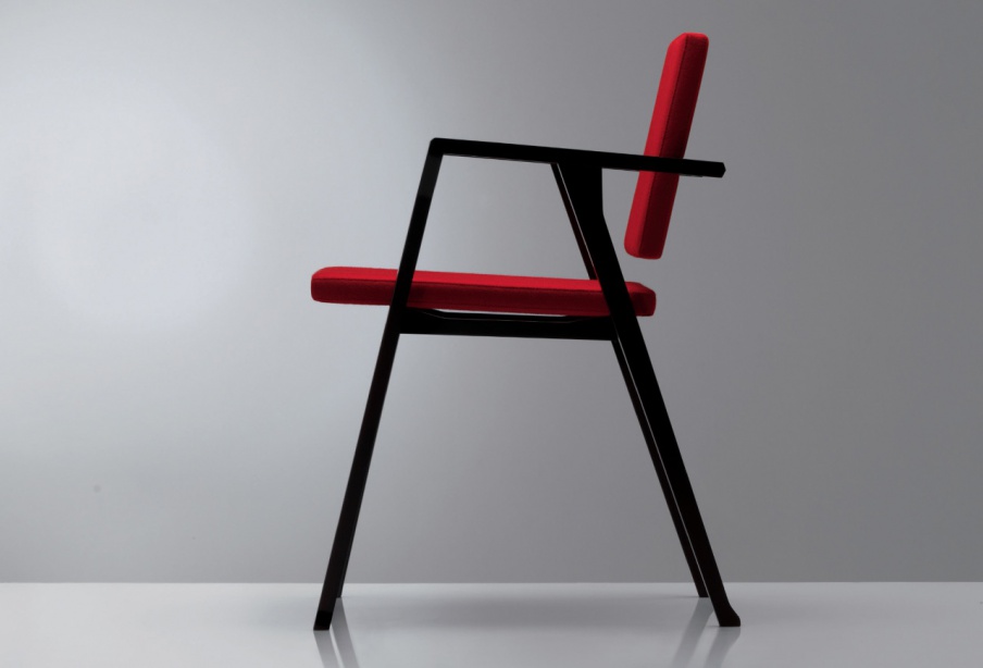 Chair with high backrest 832 LUISA, Cassina