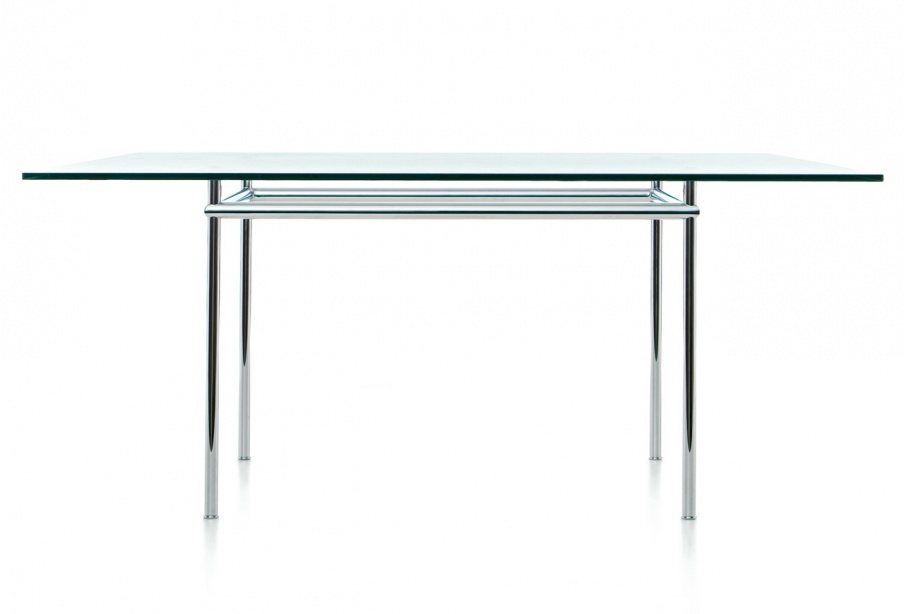 LC12 dining table on a metal frame, Cassina