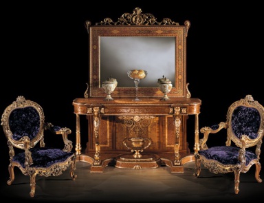 Console carved, Ezio Bellotti