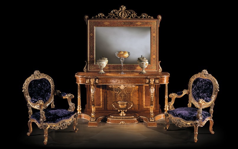 Console carved, Ezio Bellotti