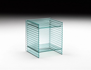 Onda bedside table, Fiam