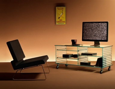 Bedside table for TV Onda Radio, Fiam