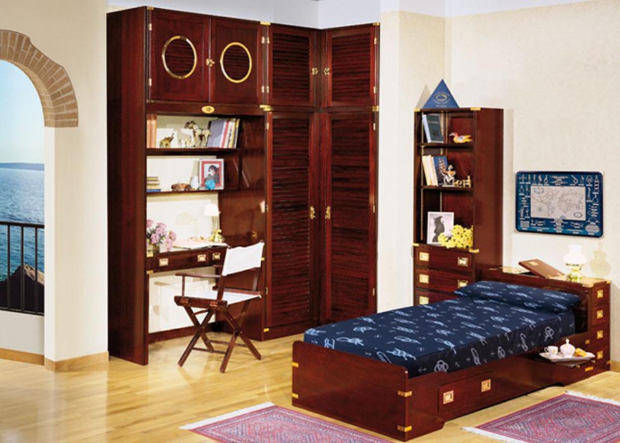 Cabinet with built-in Desk Vecchia Maria Caroti