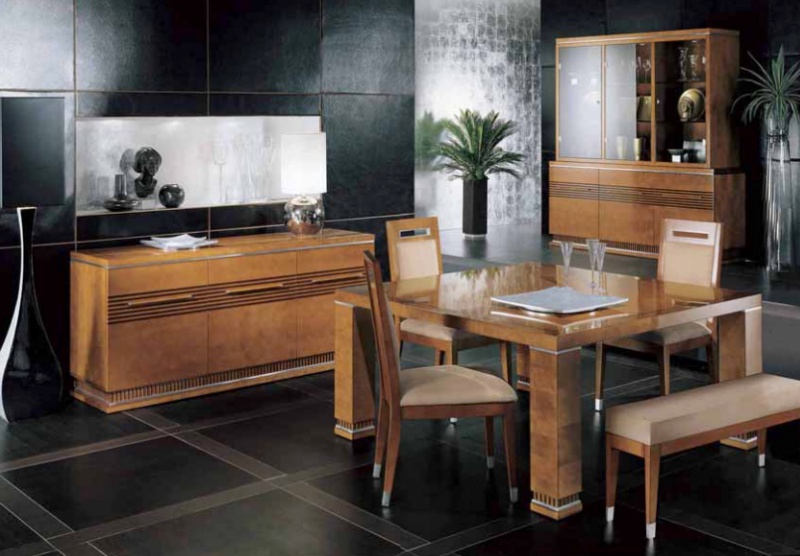 Set for the dining room in the lacquer finish, Giorgio Collection