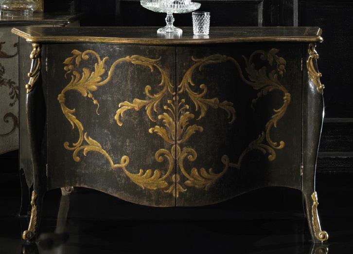 A chest of drawers on high legs, Vittorio Grifoni