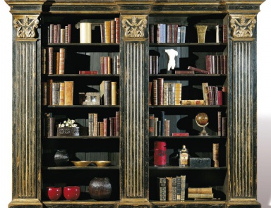 A bookcase with open shelves, Vittorio Grifoni 