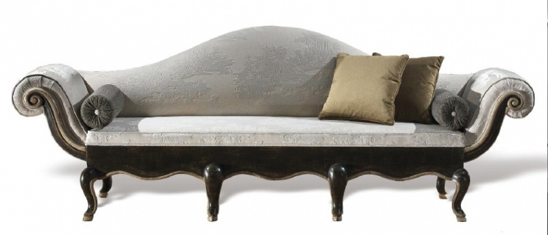 Three seater sofa with shaped back, Vittorio Grifoni