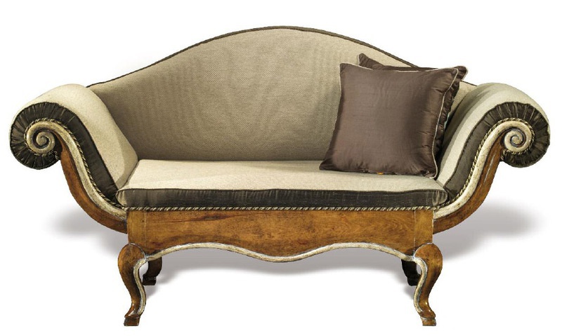 Double sofa on figured legs, Vittorio Grifoni