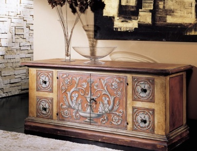 Wooden chest of drawers, Vittorio Grifoni