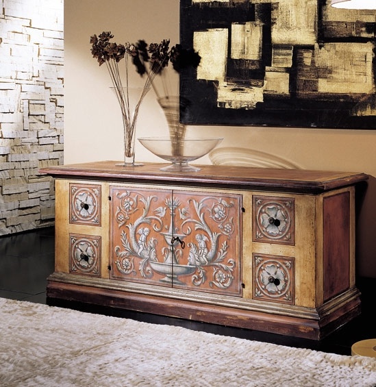 Wooden chest of drawers, Vittorio Grifoni