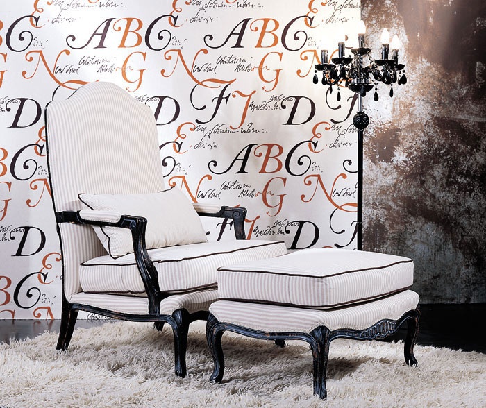 Armchair with Ottoman leg, Vittorio Grifoni