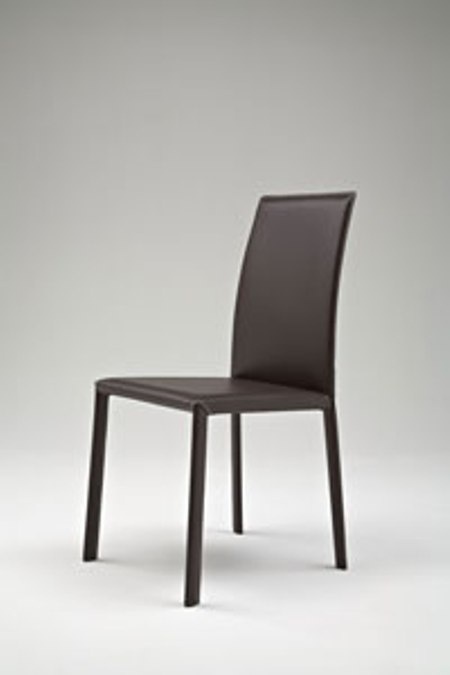 Chair in leather upholstery, RIO - La Primavera