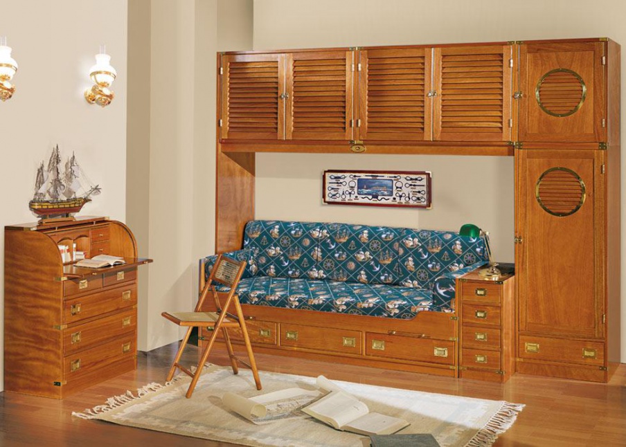 Kids wardrobe with one door Vecchia Maria Caroti