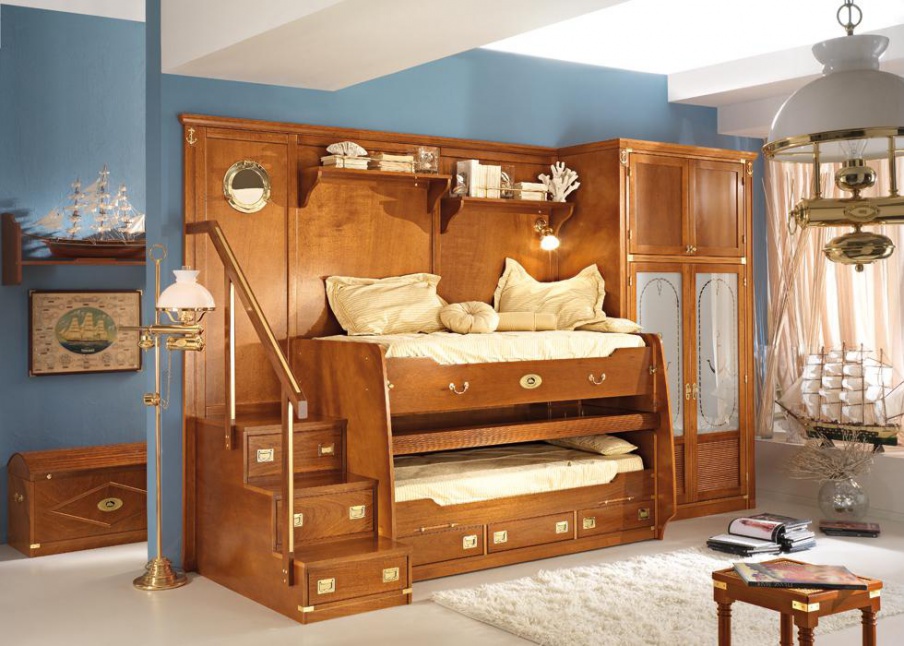 Bed wall bunk Vecchia Maria Caroti
