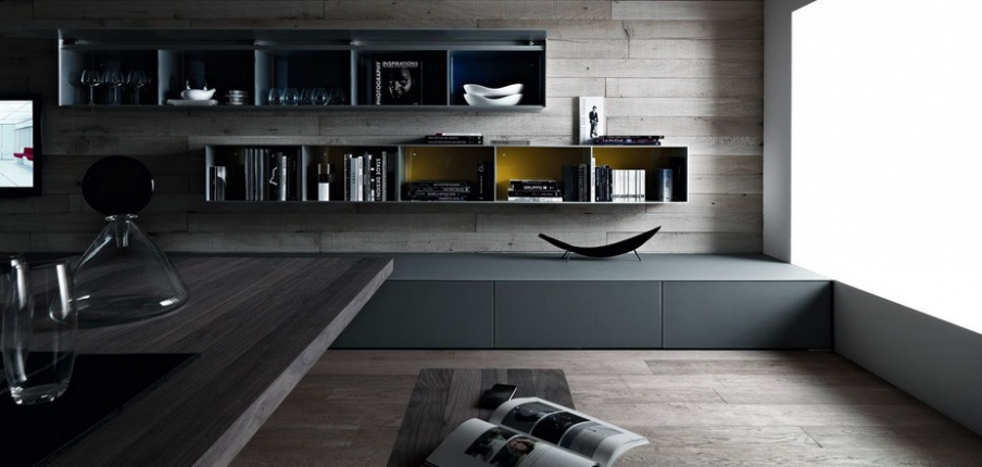 A shelf for books , Valcucine