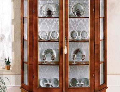 Showcase with a frame made of natural wood, Scappini & C