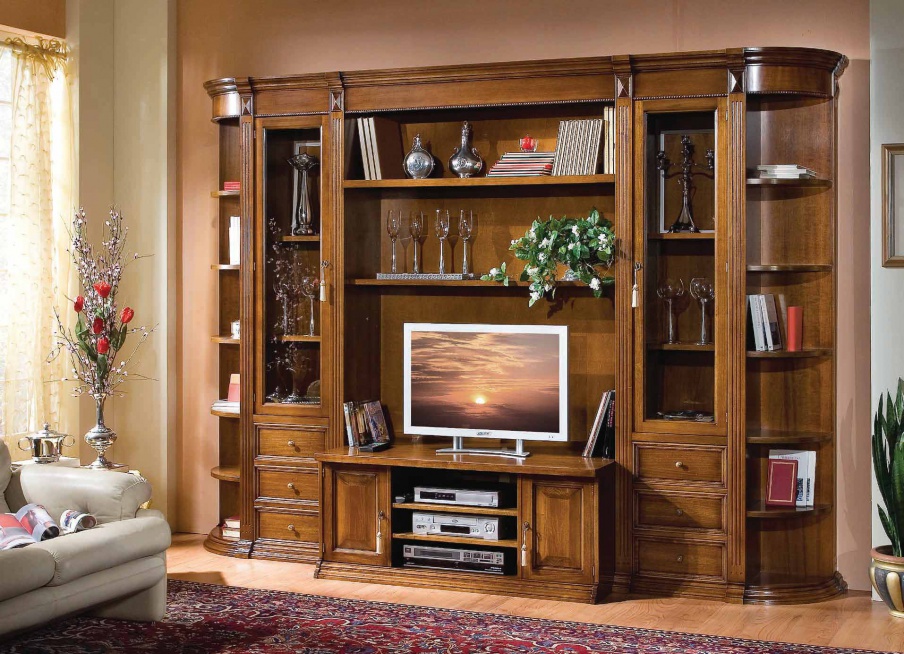 Wall with a frame made of natural wood, Scappini & C