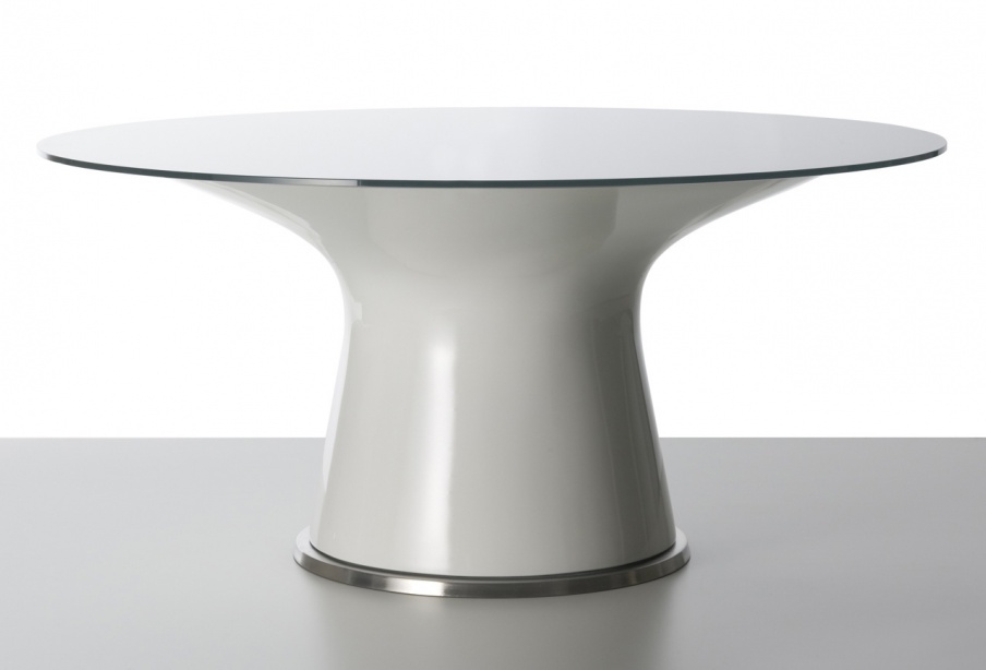 Dining table 390 LEBEAU on metallichica Foundation, Cassina