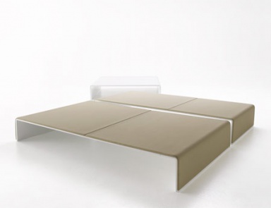 Aluminium coffee table, MDF Italia