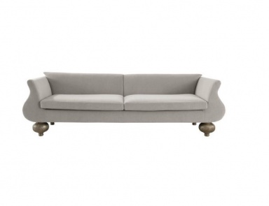 Sofa upholstered in leather or fabric Charme, Ego