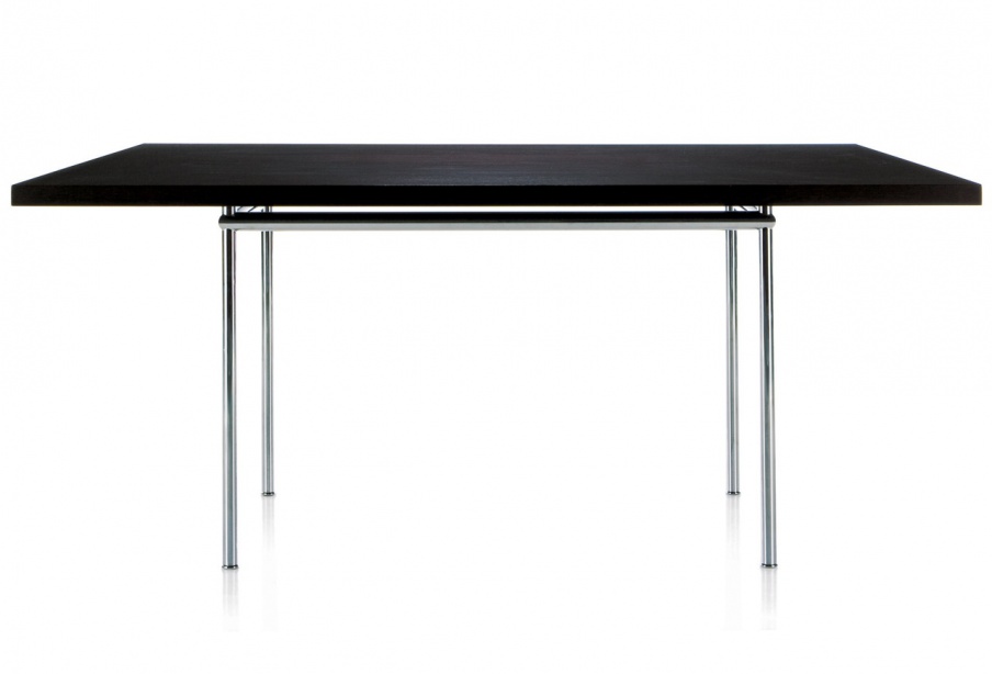 LC12 dining table on a metal frame, Cassina
