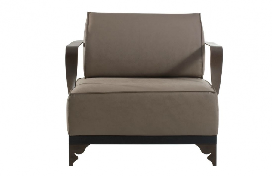 Armchair upholstered in fabric or leather Bikila, Ego