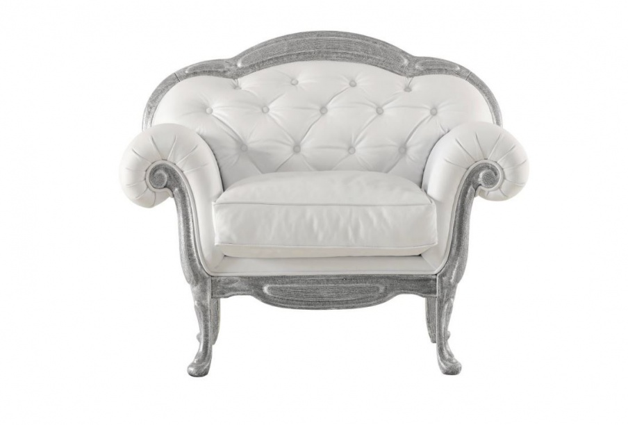 Armchair upholstered in fabric or leather Topolino, Ego