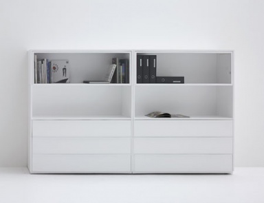 Whitecase a chest of drawers, MDF Italia