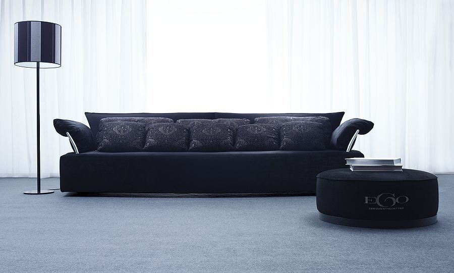 Pouf upholstered in leather or fabric Bobo, Ego