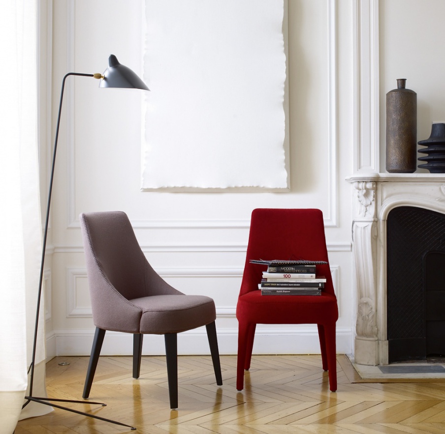 A chair with a hidden frame, Febo - Maxalto