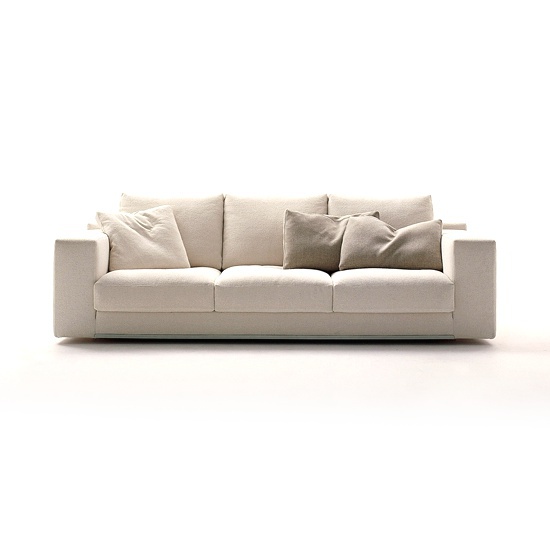 Three seater sofa with a hidden frame, Maxalto