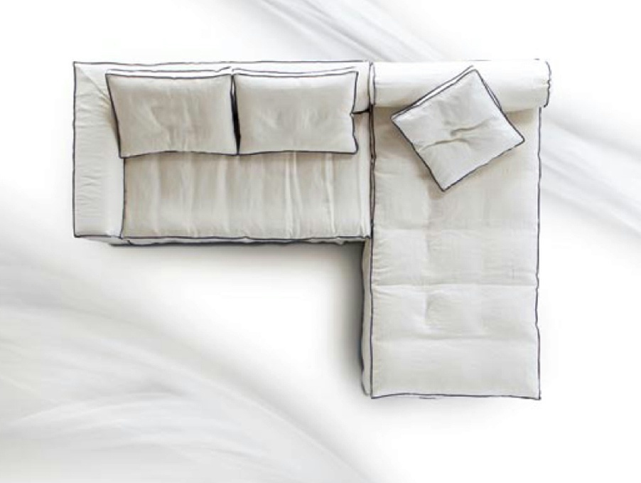 Corner sofa Carta Bianca, Erba Italia