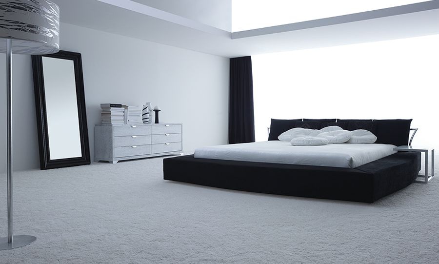 Bed upholstered in leather or fabric Abracadabra, Ego