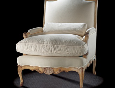 Armchair in fabric, Massant