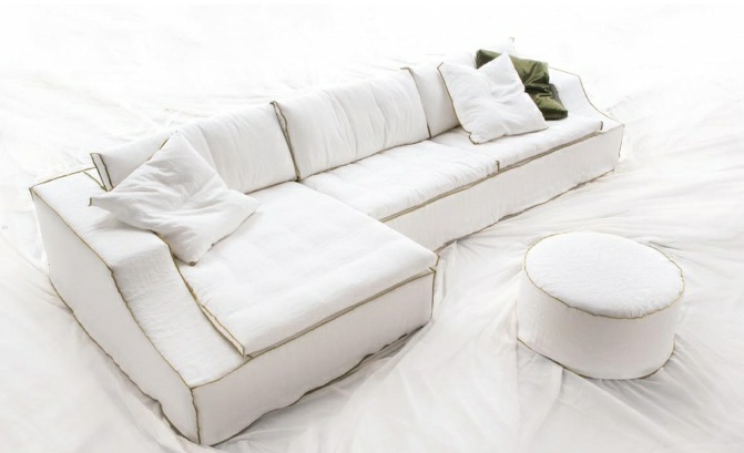 Corner sofa Mister Blues, Erba Italia