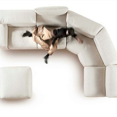 Semi-circular corner sofa Open Sky