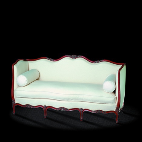 Two seater sofa with shaped back, Massant