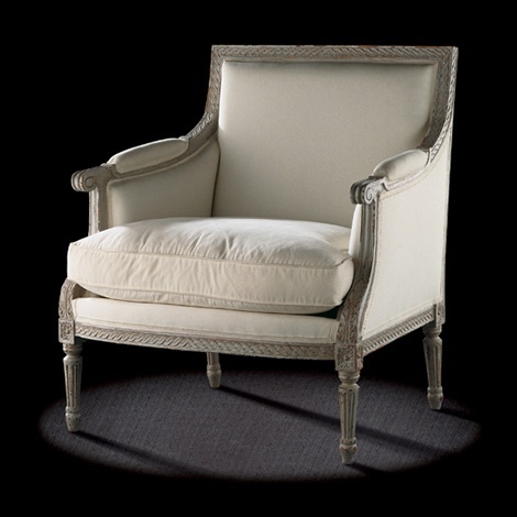 Armchair in fabric, Massant