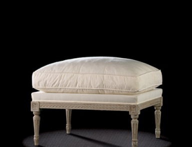 Poof on a frame of solid wood, Massant