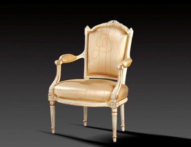 Armchair with shaped back, Massant