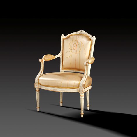 Armchair with shaped back, Massant