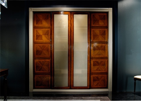 Bookcase with space for TV Ottocento, Medea