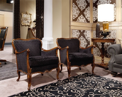 Armchair upholstered Ottocento, Medea