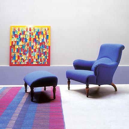 The high-backed chair upholstered in fabric Ottocento, Medea