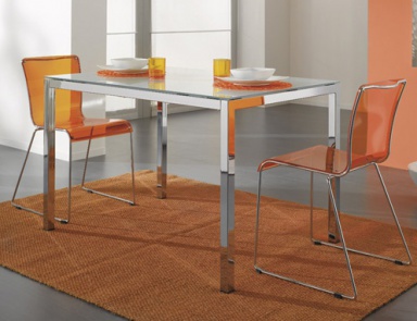 Chair 27U of plastic and metal, IdealSedia (chair)